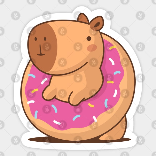 Donut Capybara Sticker by zoljo